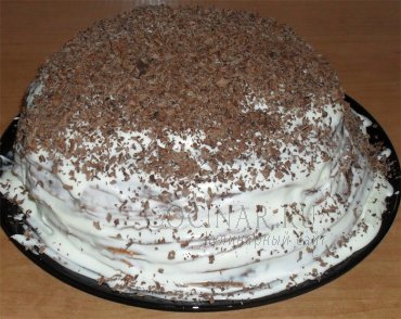 Блинный торт со сливками